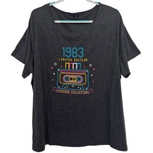 Women's Size 4XL Graphic T-Shirt "1983 Limited Edition - Vintage Collection"